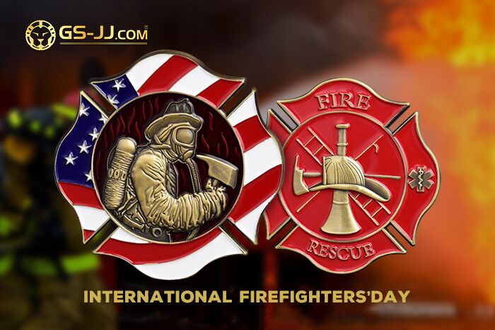 firefighters challenge coins